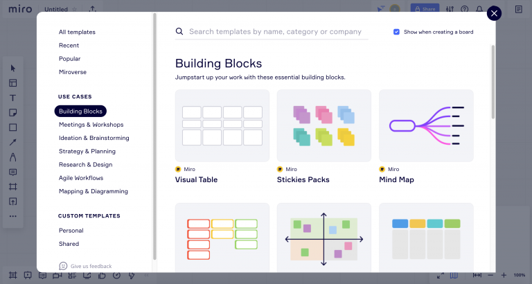 Miro : plateforme collaborative de tableaux blancs virtuels